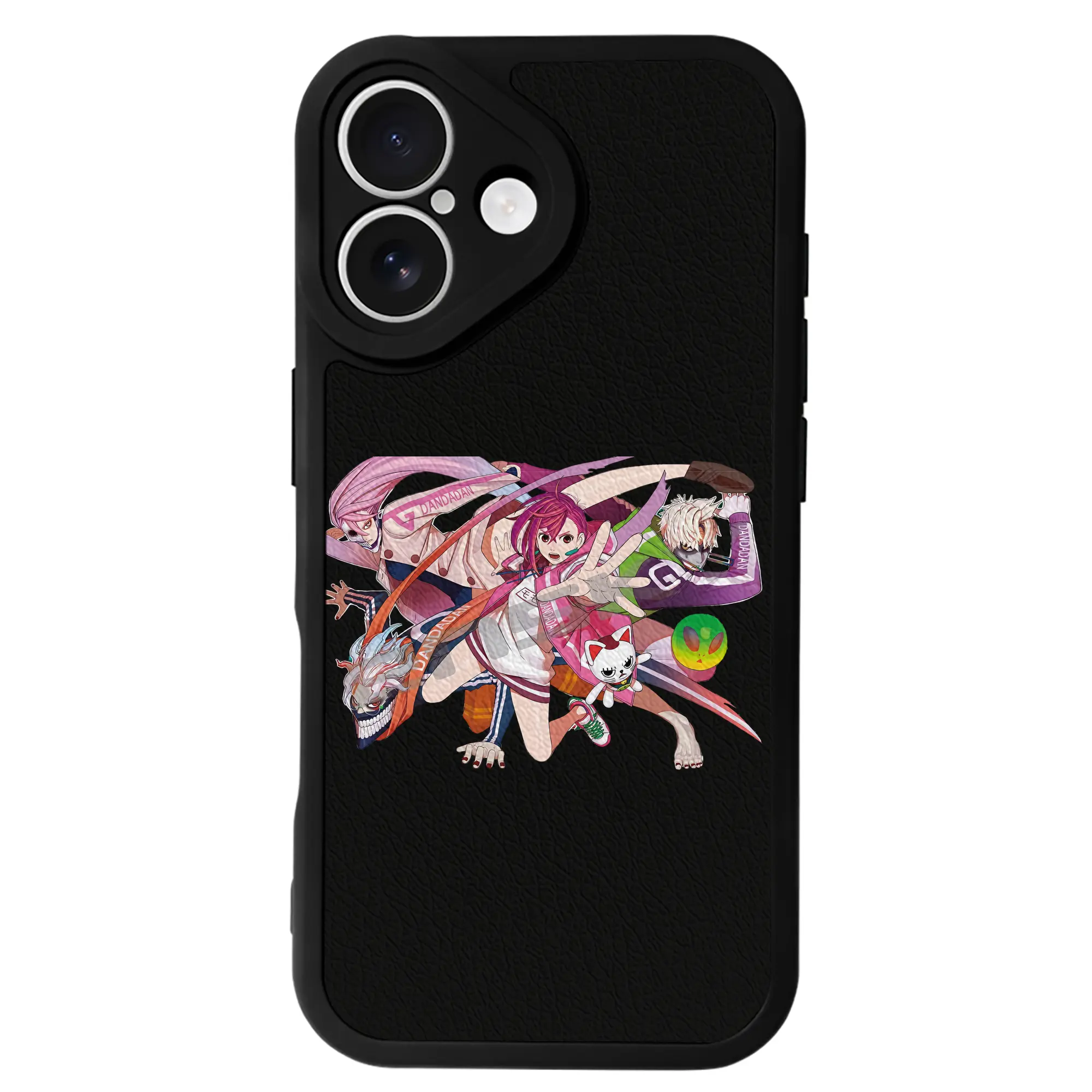 ダンダダン グッズ,綾瀬桃 - IPhone 16シリーズ対応 ・ シリコンスマホケース ・ レザー調 ・ 高精度フィット ・ 耐衝撃 ・ ワイヤレス充電対応 ・ 精密カット